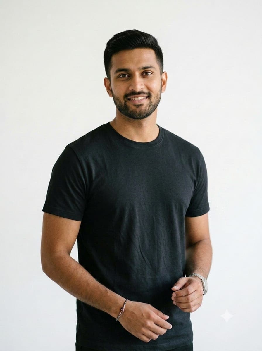 Cotton 180 GSM Round Neck T-Shirt