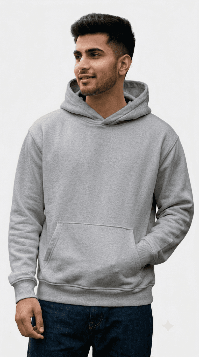 PolyCotton Fleece 340 GSM Hoodie without zip