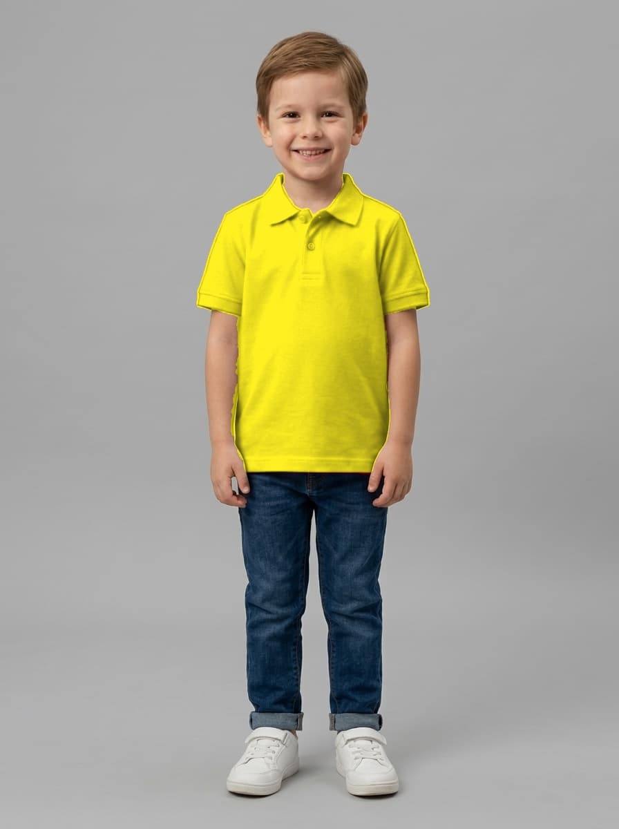 Kids Honeycomb 160 GSM Polo Neck T-Shirt - Custom Apparel Manufacturing Cut N Stitch